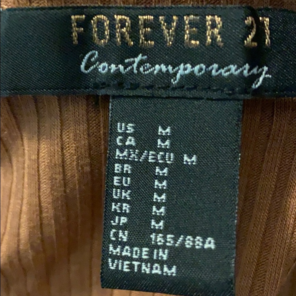 NWOT Forever 21 Long Sleeve Cutout Bodysuit - Picture 3 of 3